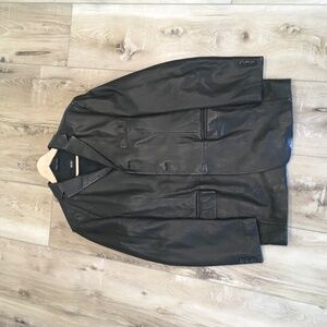Hugo Boss leather jacket